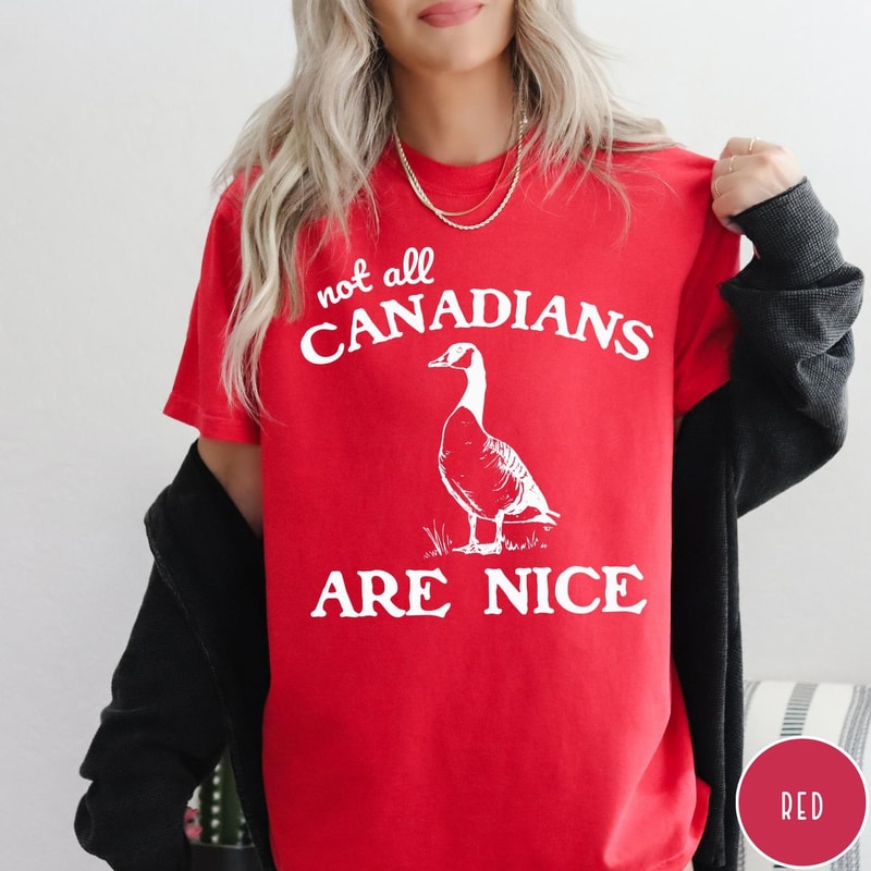 Not All Canadians Are Nice Comfort Colors Shirt Funny Canada Shirt Vintage Retro Graphic Canadian G 2
