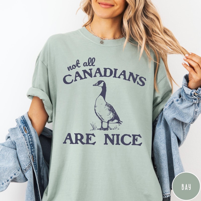 Not All Canadians Are Nice Comfort Colors Shirt Funny Canada Shirt Vintage Retro Graphic Canadian G 5