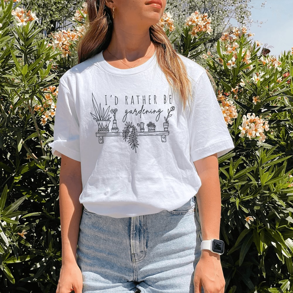 Funny Gardening Shirt Plant Lover Shirt Plant Lady Botanical Tee Gardener Gift 1