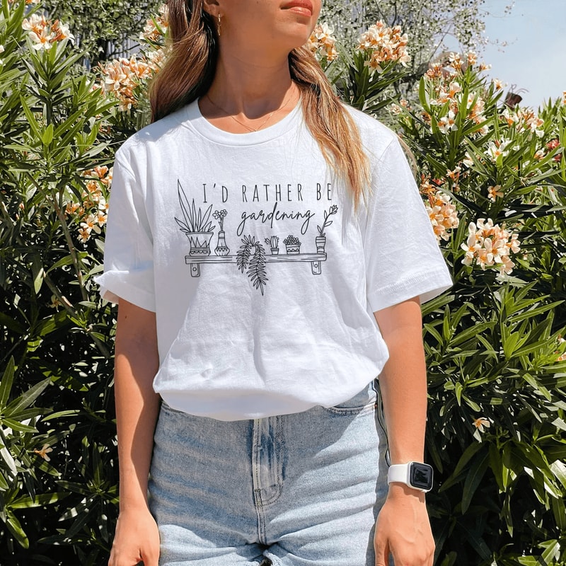 Funny Gardening Shirt Plant Lover Shirt Plant Lady Botanical Tee Gardener Gift 1