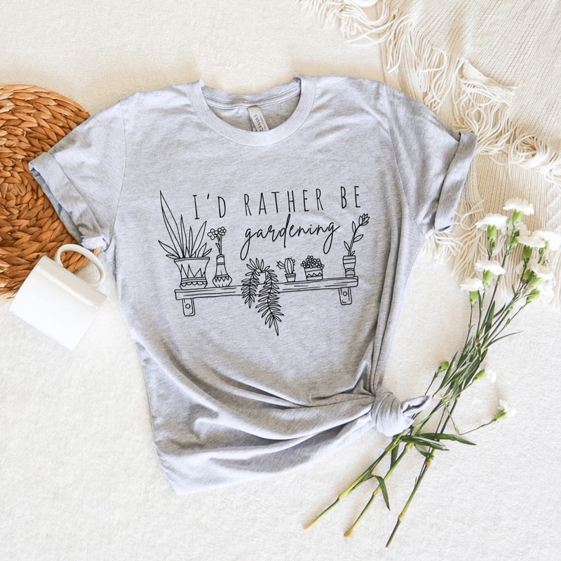 Funny Gardening Shirt Plant Lover Shirt Plant Lady Botanical Tee Gardener Gift 4