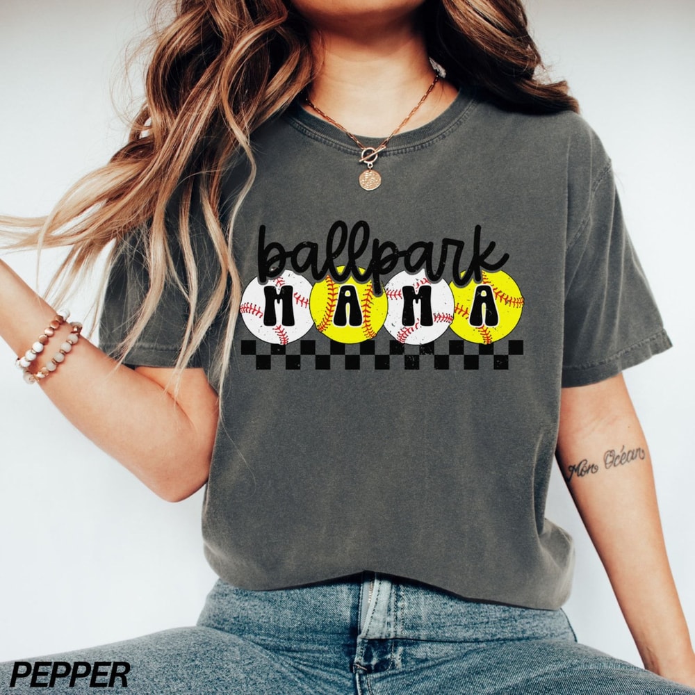 Ballpark Mama Baseball Softball Game Day TShirt