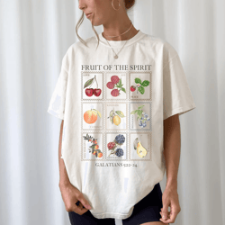 fruits of the spirit shirt comfort colors christian tee faith based boho jesus shirt