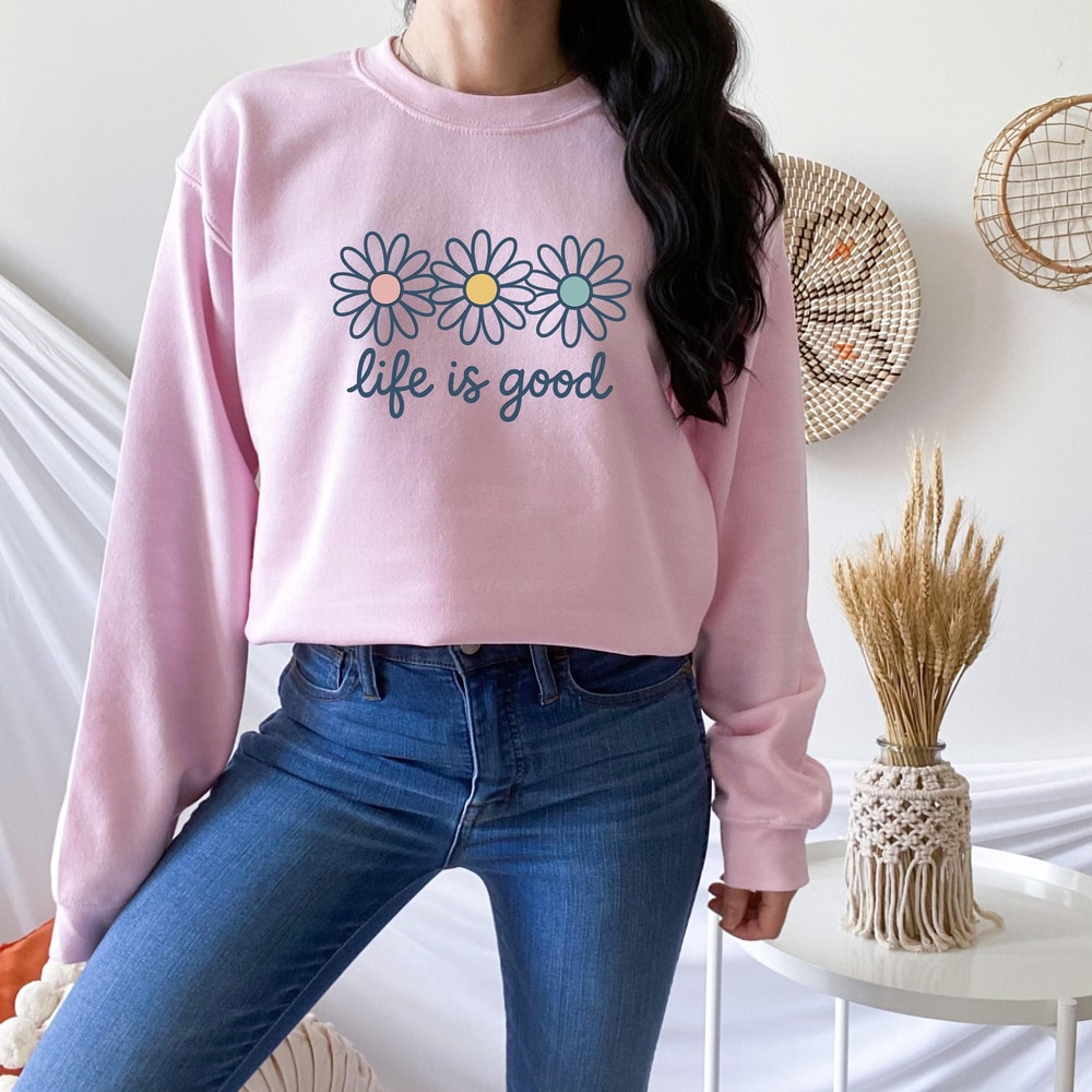 Life Is Good Wildflower Inspirational TShirt