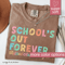 Comfort Colors Teacher Retirement Shirt Schools Out Forever Retired Teacher Appreciation Tee 1