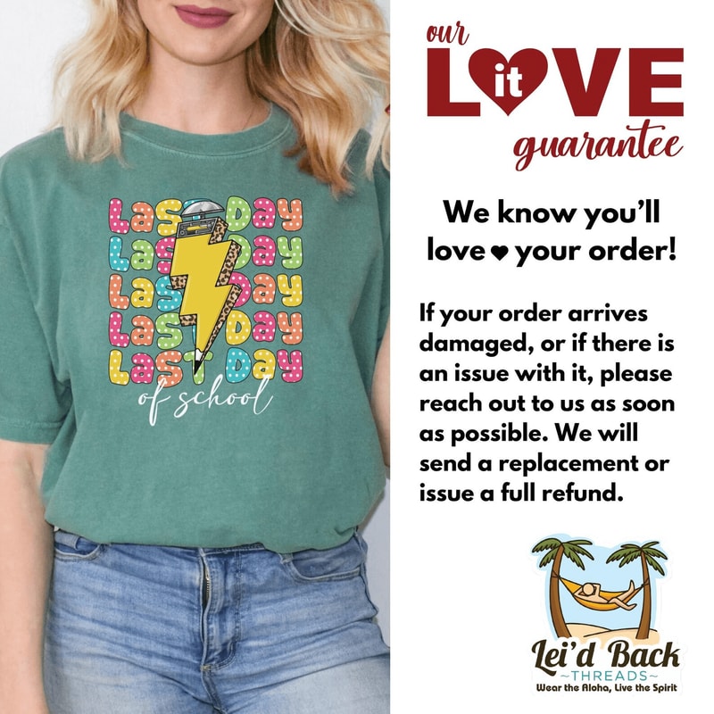 Comfort Colors Last Day Of School Teacher Shirt Schools Out For Summer End Of Year 3