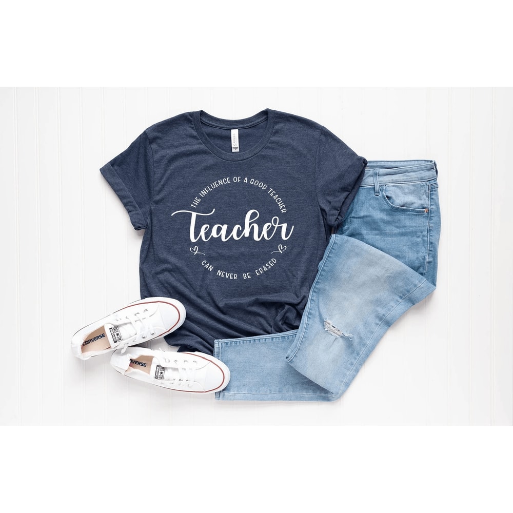 Comfort Colors Teacher Shirt The Influence Of A Teacher Inspirational Appreciation Tee 0