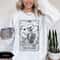 The Reader Tarot Card Sweatshirt Book Lover Gift Bookish Shirt Skeleton Reading Shirt Tarot Card Sw 2