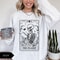 The Reader Tarot Card Sweatshirt Book Lover Gift Bookish Shirt Skeleton Reading Shirt Tarot Card Sw 2
