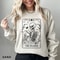 The Reader Tarot Card Sweatshirt Book Lover Gift Bookish Shirt Skeleton Reading Shirt Tarot Card Sw 1