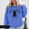 Bat Sweatshirt Cute Upside Down Bat Shirt Floral Bat Sweatshirt Womens Halloween Sweatshirt Trendy 1