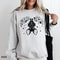 Bat Sweatshirt Cute Upside Down Bat Shirt Floral Bat Sweatshirt Womens Halloween Sweatshirt Trendy 3