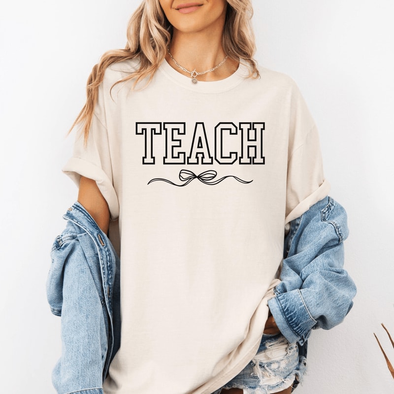 Comfort Colors Teacher Shirt Cute Teacher Gift Teaching Tee 1