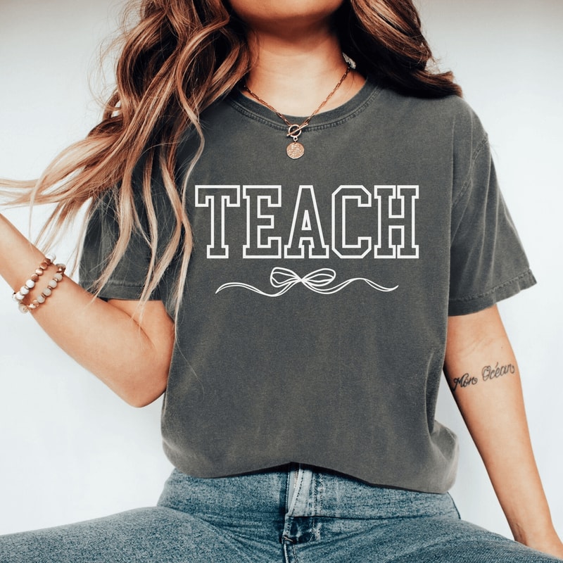 Comfort Colors Teacher Shirt Cute Teacher Gift Teaching Tee 2