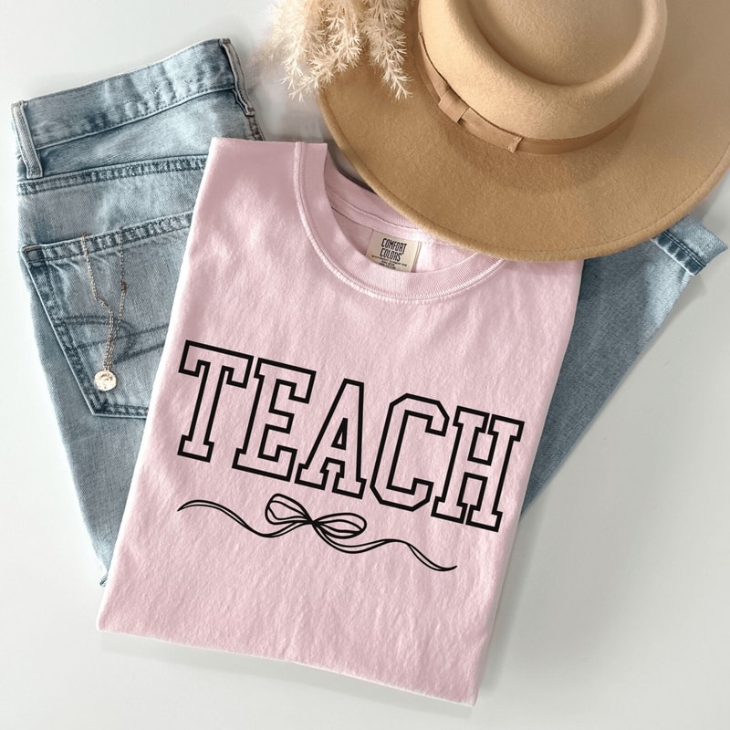 Comfort Colors Teacher Shirt Cute Teacher Gift Teaching Tee 4