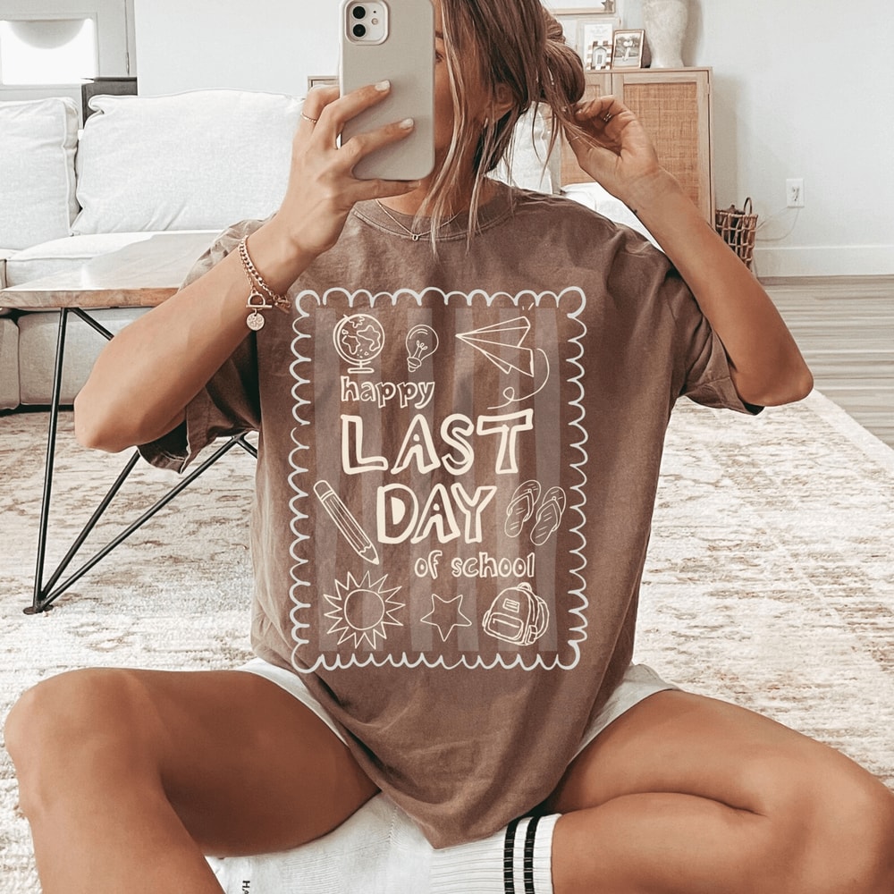 Comfort Colors Last Day Of School Shirt Teacher Summer Break Tee 3