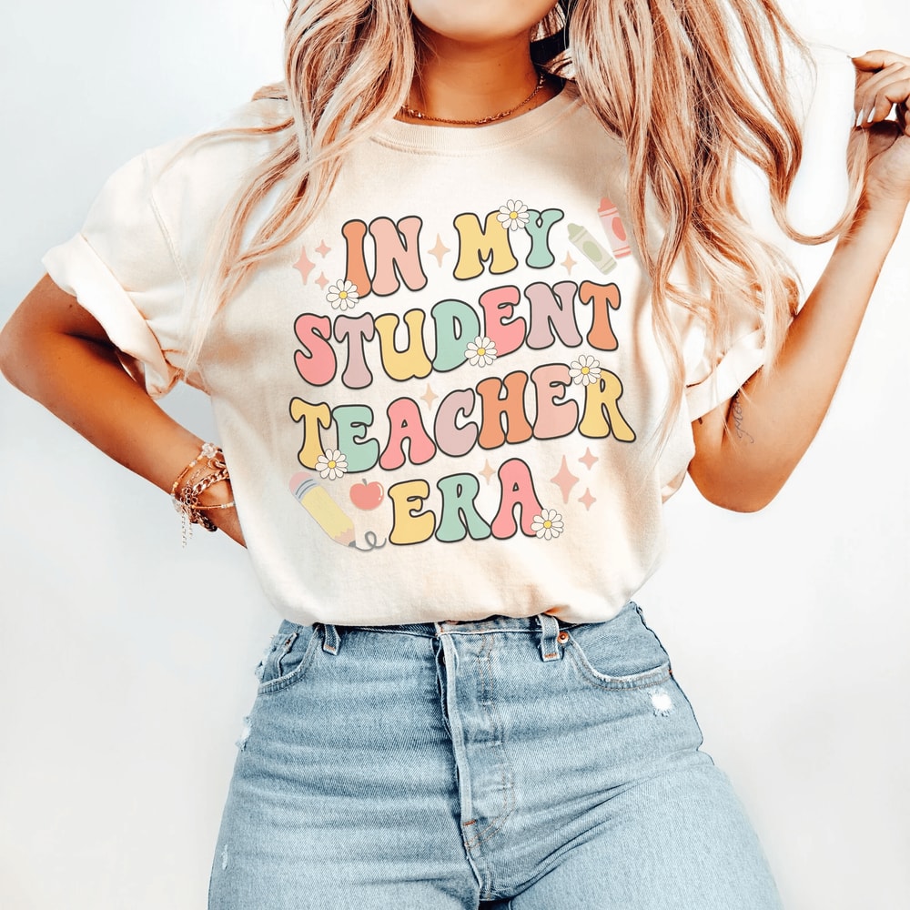 Student Teacher Era Shirt Cute Student Teacher Gift Teaching Tee 0