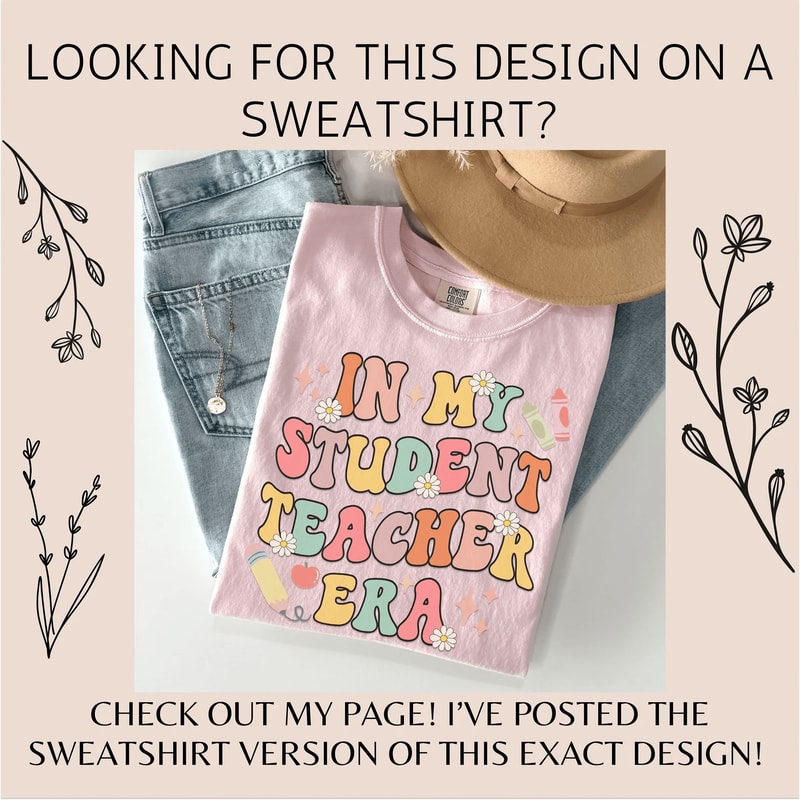 Student Teacher Era Shirt Cute Student Teacher Gift Teaching Tee 2
