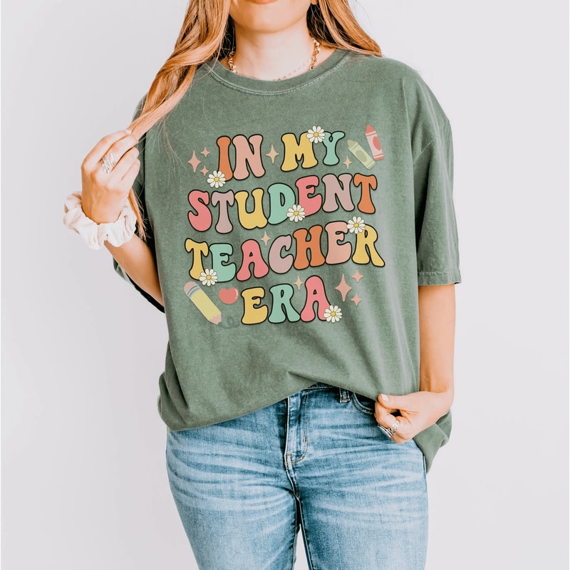 Student Teacher Era Shirt Cute Student Teacher Gift Teaching Tee 5