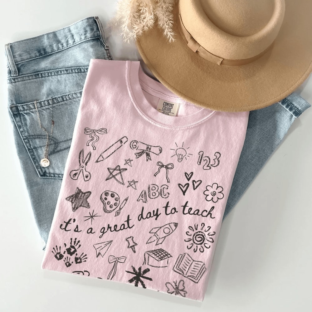 Comfort Colors Teacher Shirt Aesthetic Elementary Teach Tee Cute Teacher Gift 3