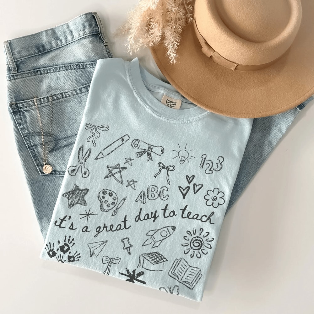 Comfort Colors Teacher Shirt Aesthetic Elementary Teach Tee Cute Teacher Gift 4