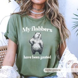 funny bear graphic tee my flabbers have been gasted, unisex t-shirt