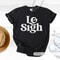 Le Sigh TShirt Minimal Sarcastic Text Graphic Tee