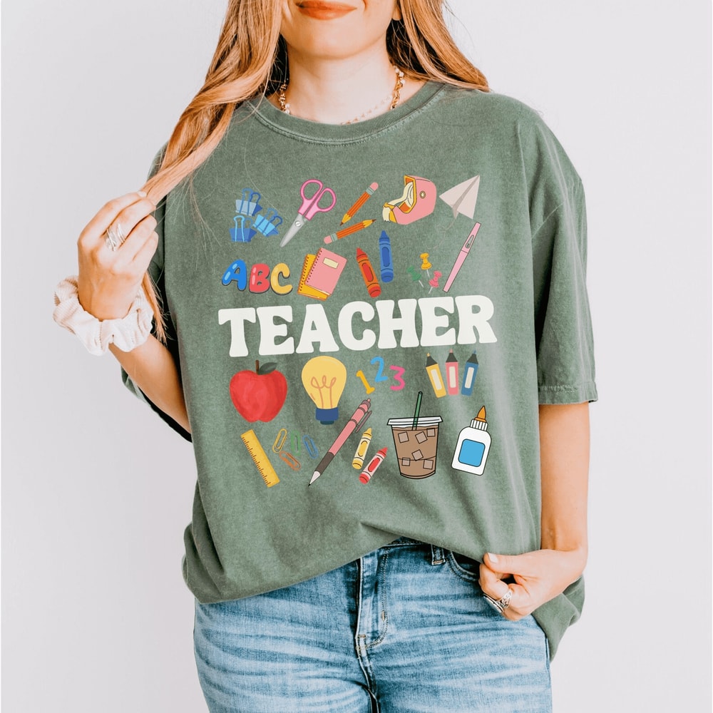 Comfort Colors Teacher Shirt Cute Teacher Appreciation Back To School 5