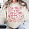 Be Mine Valentine Sweatshirt Vintage Valentines Shirt Womens Trendy Valentine Doodle Shirt 2