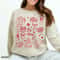 Be Mine Valentine Sweatshirt Vintage Valentines Shirt Womens Trendy Valentine Doodle Shirt 1