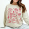 Be Mine Valentine Sweatshirt Vintage Valentines Shirt Womens Trendy Valentine Doodle Shirt 1
