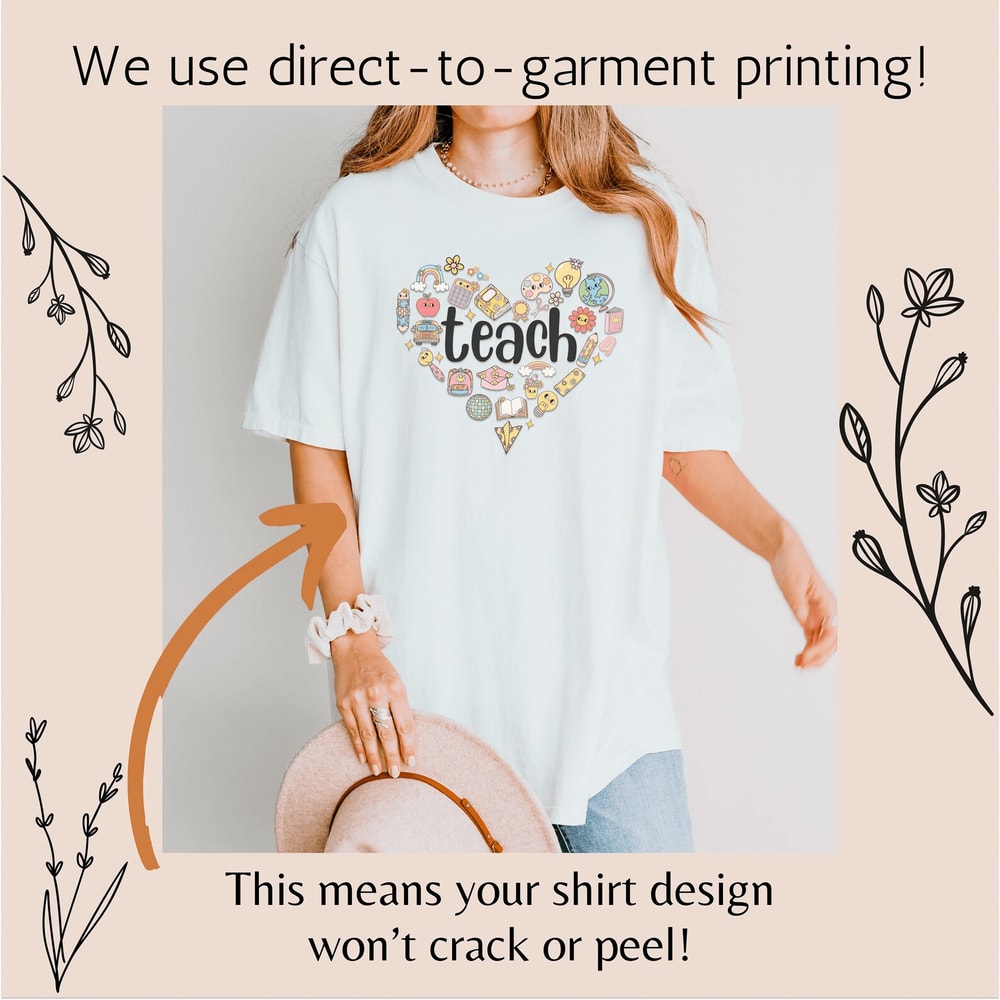 First Day Of School Teacher Shirt Retro Back To School Teach Tee Cute Gift 2