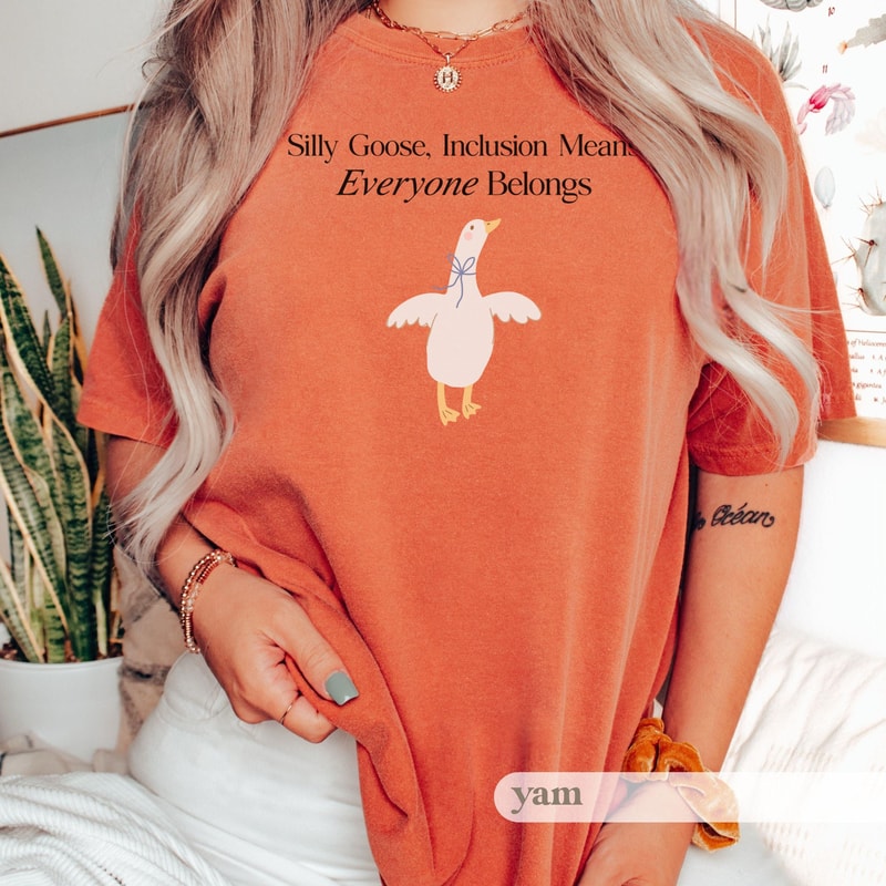 Goose Inclusion TShirt Everyone Belongs Tee For Teachers Therapists Neurodiversity Advocates Autism 1