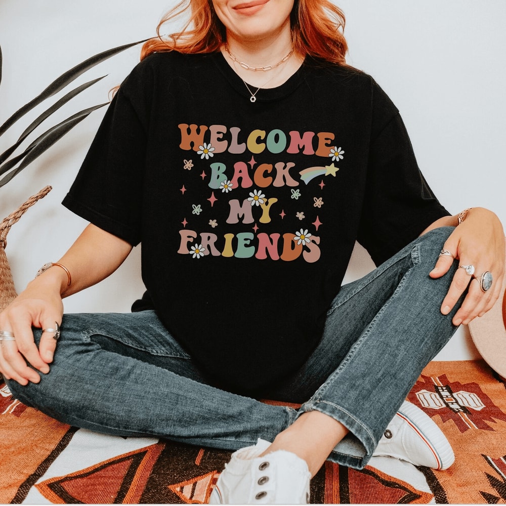 First Day Of School Teacher Shirt Retro Teach Tee Back To School Gift 4