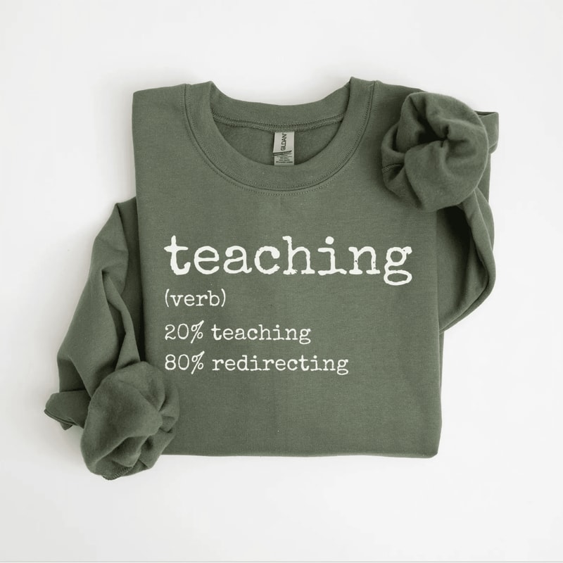 Funny Teacher Sweatshirt Teach Shirt Comfort Colors Teacher Gift Tee 1