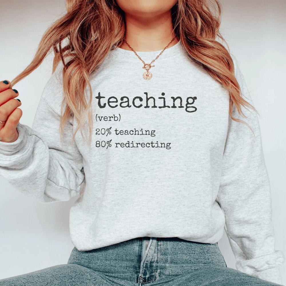 Funny Teacher Sweatshirt Teach Shirt Comfort Colors Teacher Gift Tee 3