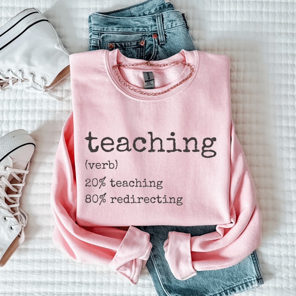 Funny Teacher Sweatshirt Teach Shirt Comfort Colors Teacher Gift Tee 4