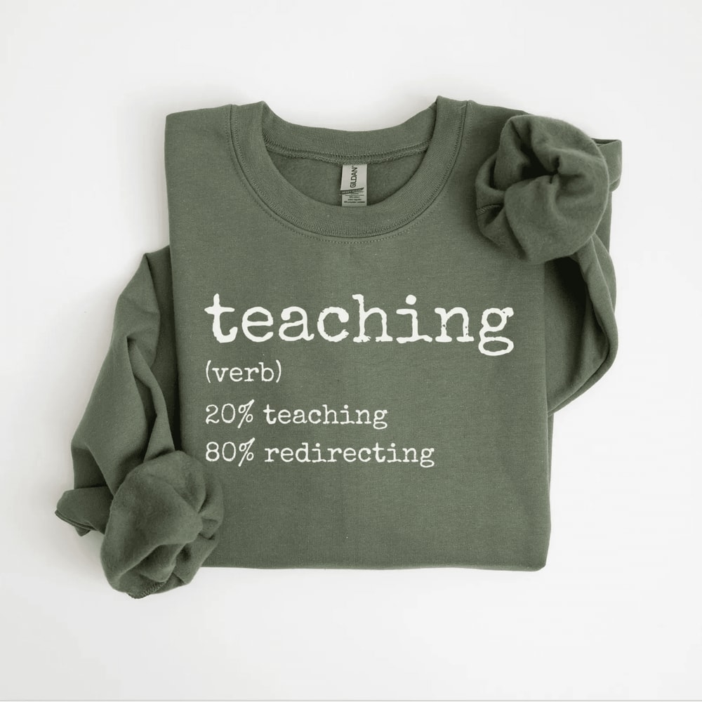 Funny Teacher Sweatshirt Teach Shirt Comfort Colors Teacher Gift 1