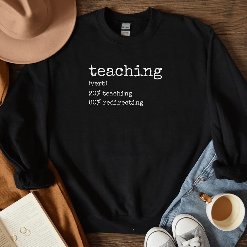 Funny Teacher Sweatshirt Teach Shirt Comfort Colors Teacher Gift 5