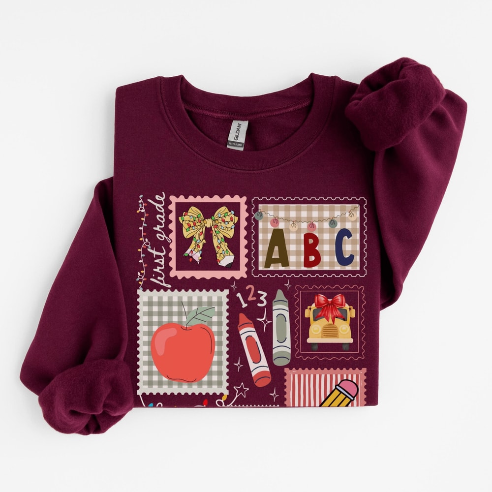 Christmas Teacher Sweatshirt Comfort Colors Teacher Holiday Gift Tee 3