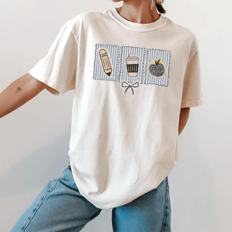 Comfort Colors Teacher Shirt Elementary Aesthetic Teaching Tee Cute Gift 1