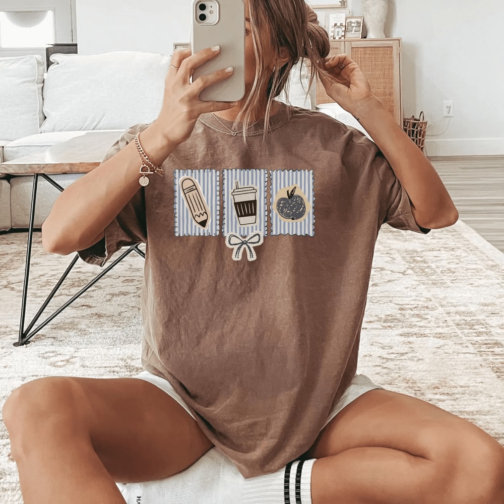 Comfort Colors Teacher Shirt Elementary Aesthetic Teaching Tee Cute Gift 3