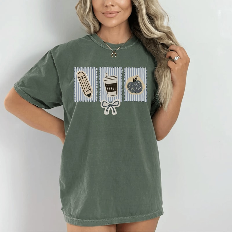 Comfort Colors Teacher Shirt Elementary Aesthetic Teaching Tee Cute Gift 4