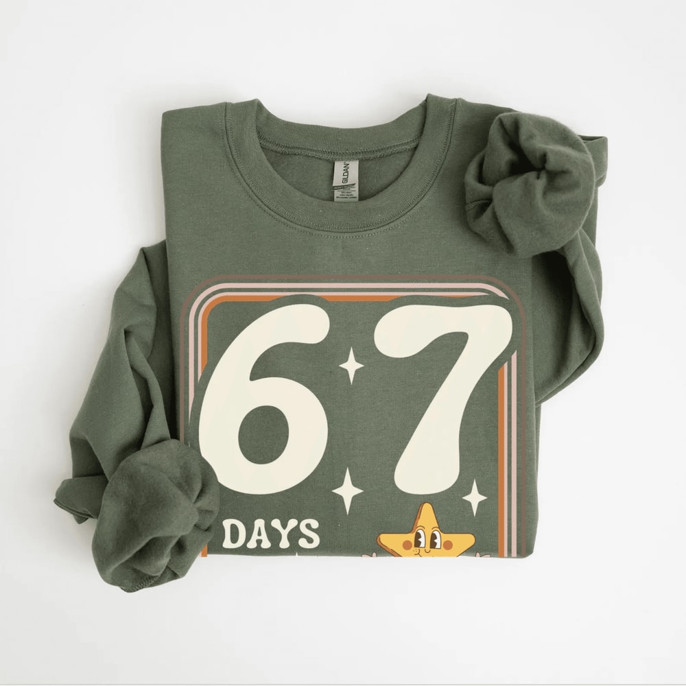 Funny 67 Teacher Sweatshirt Retro Trendy Teacher Shirt Meme Teach Tee Gift 3