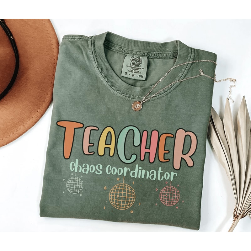 Retro Teacher Shirt Back To School Tee Cute Teaching Gift Comfort Colors Style 0