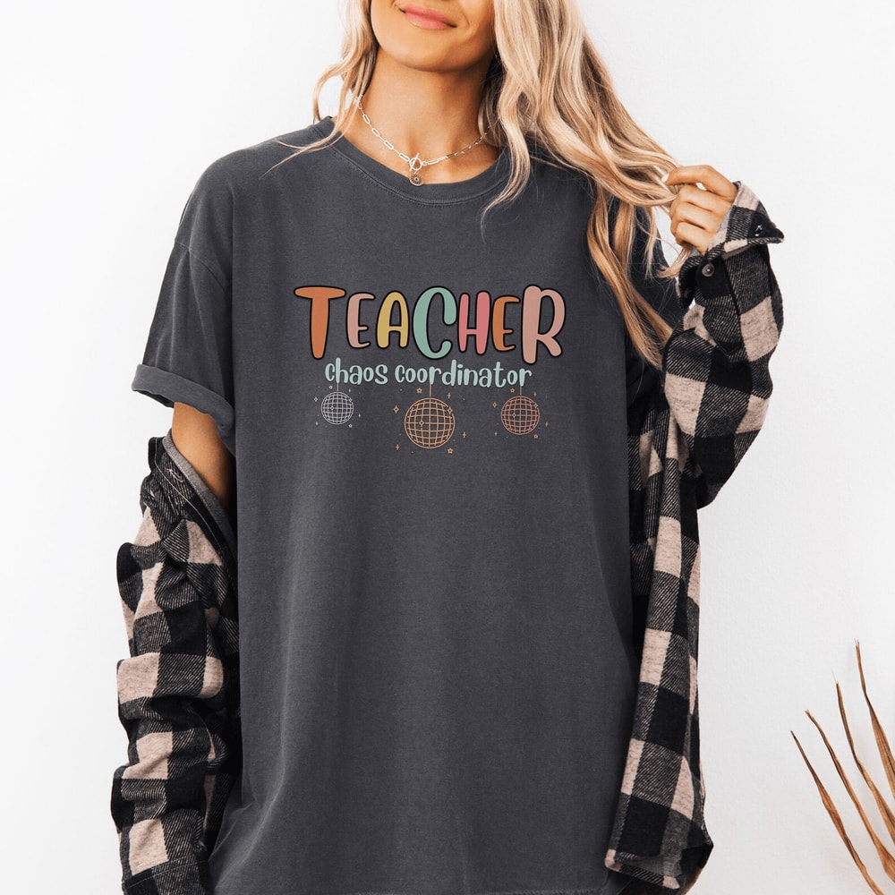 Retro Teacher Shirt Back To School Tee Cute Teaching Gift Comfort Colors Style 4