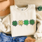 Cute Lucky Sweatshirt St Patricks Day Shamrock Irish Crewneck Teacher Shirt 0