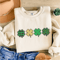 Cute Lucky Sweatshirt St Patricks Day Shamrock Irish Crewneck Teacher Shirt 0