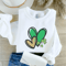 St Patricks Day Shirt Women Cute Lucky Shamrock Vintage Irish Tee Crewneck 3