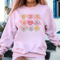 Valentines Day Sweatshirt For Women Positive Affirmation Retro Conversation Hearts Pullover 1